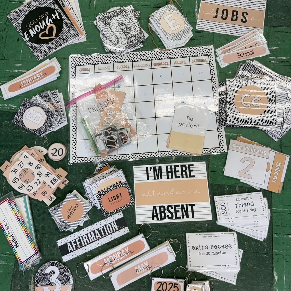 Classroom Calendar and Decor Set